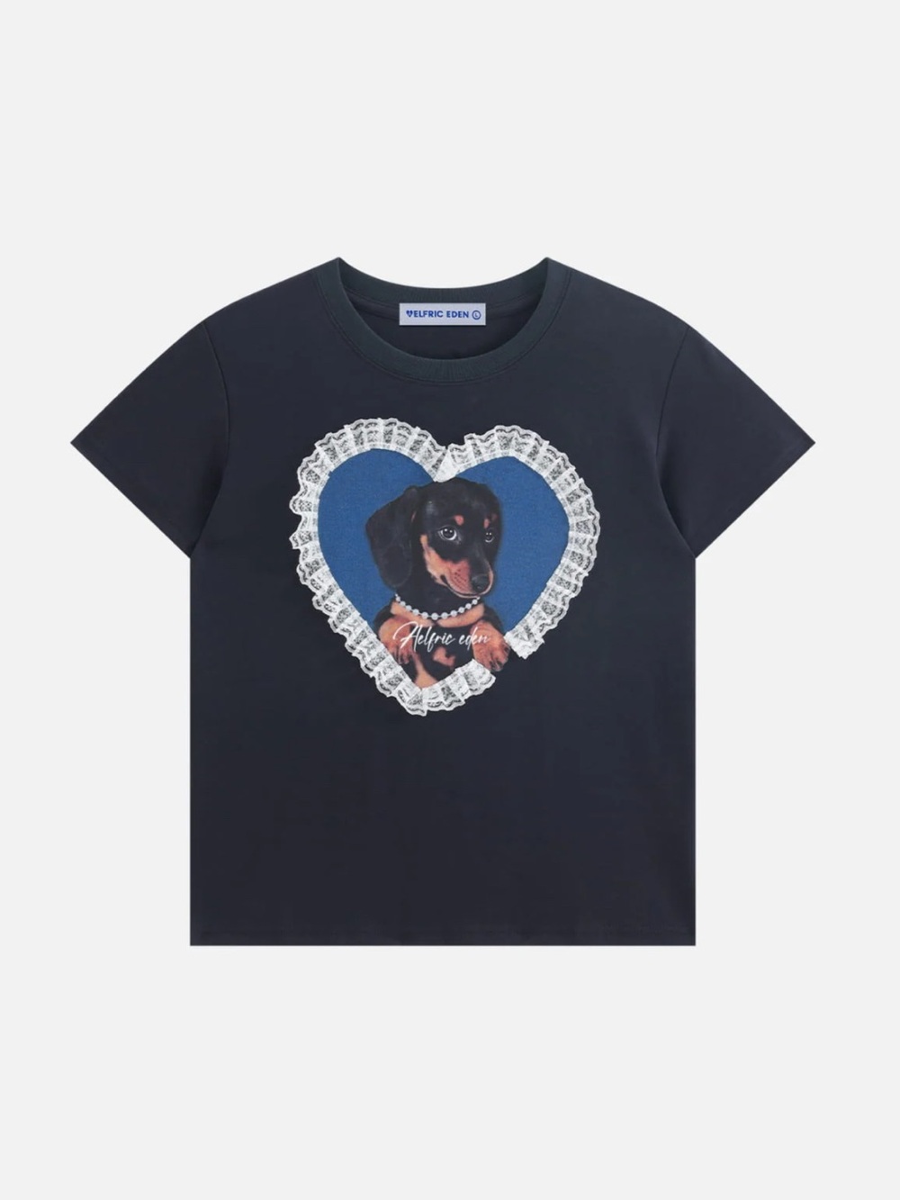 AELFRIC EDEN LACE DOG TEE NWT SIZE L
